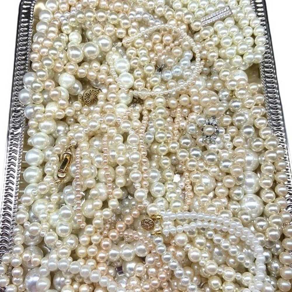 1 LB Pearl Jewelry Pound Faux Pearl Wear Repair R… - image 1