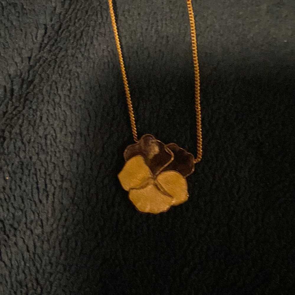 Vintage flower Necklace - image 1
