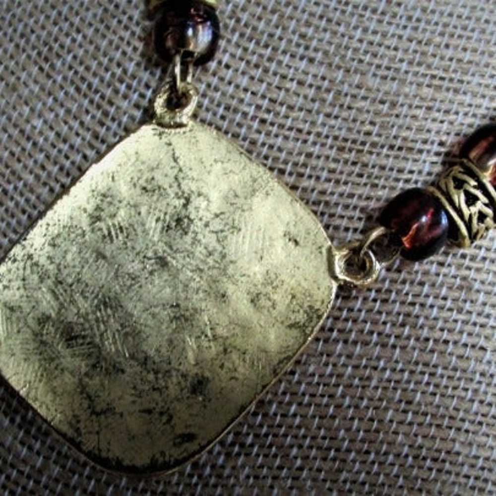 Vintage Amber Art Glass Necklace * HUGE SALE WAS … - image 6