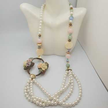 Vintage costume necklace - image 1