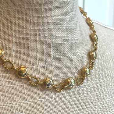 VTG Napier Gold Tone Chain Link Necklace