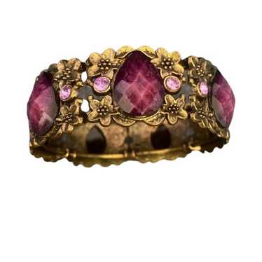 Purple Jeweled Wrap Bracelet - image 1