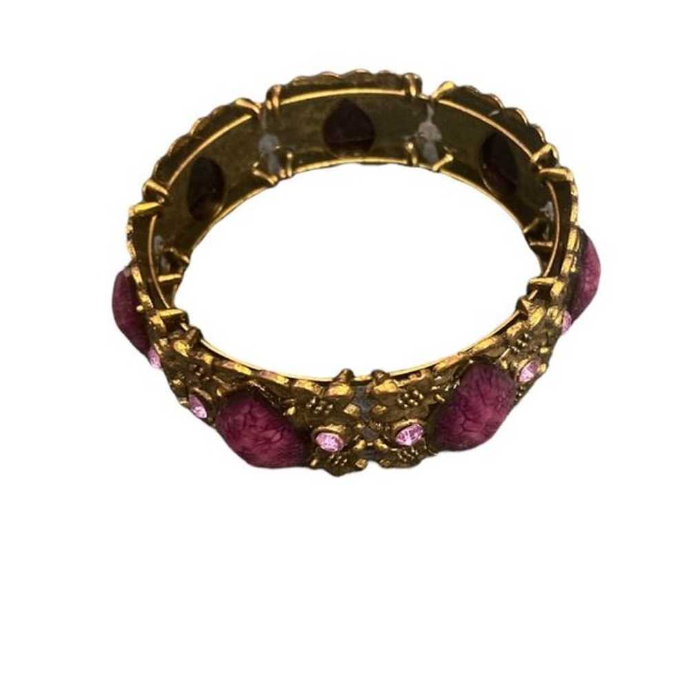 Purple Jeweled Wrap Bracelet - image 3