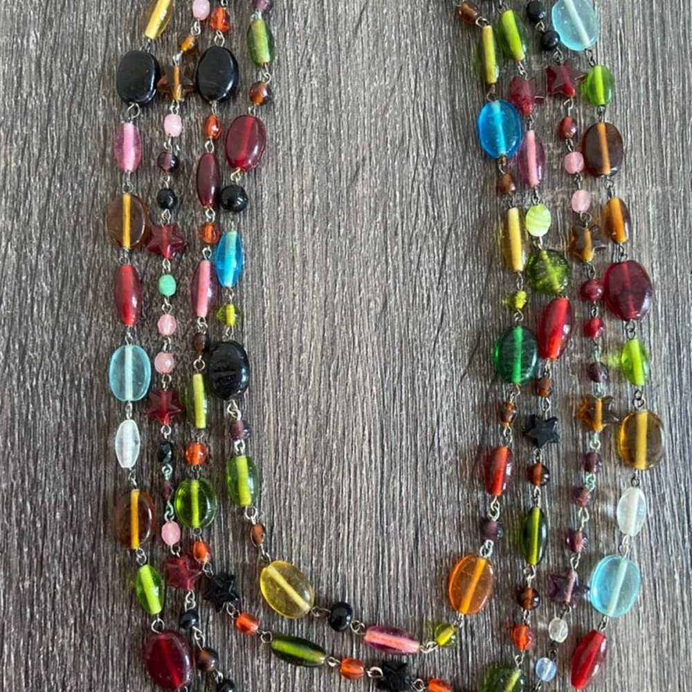 Multi Colorful Stone Beads Necklace - image 2