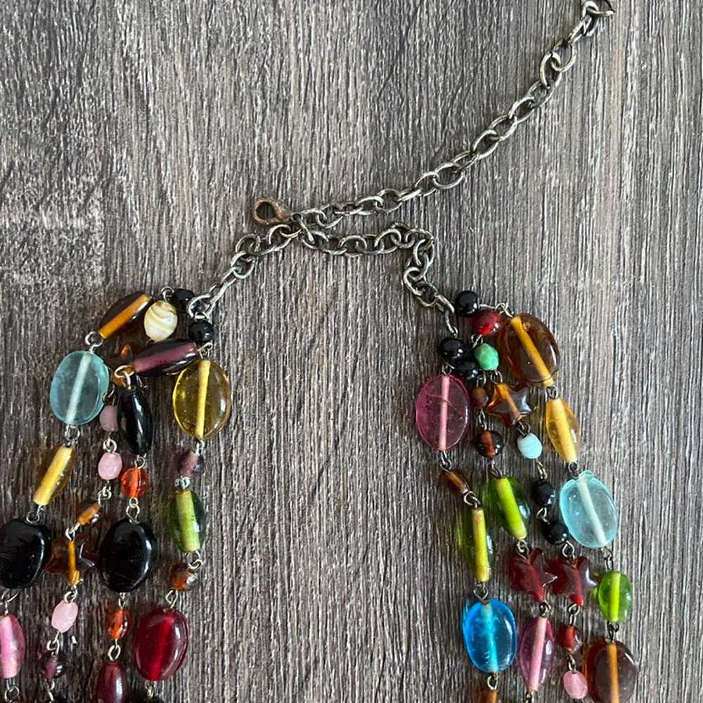 Multi Colorful Stone Beads Necklace - image 3
