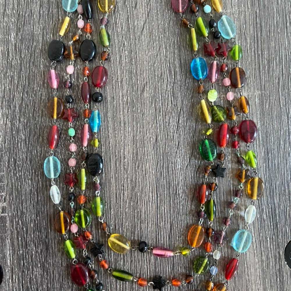 Multi Colorful Stone Beads Necklace - image 4
