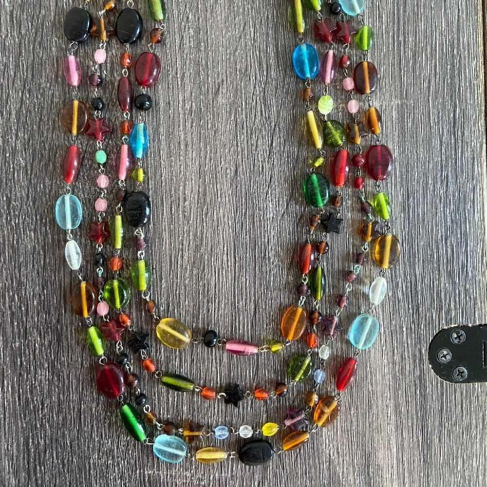 Multi Colorful Stone Beads Necklace - image 5