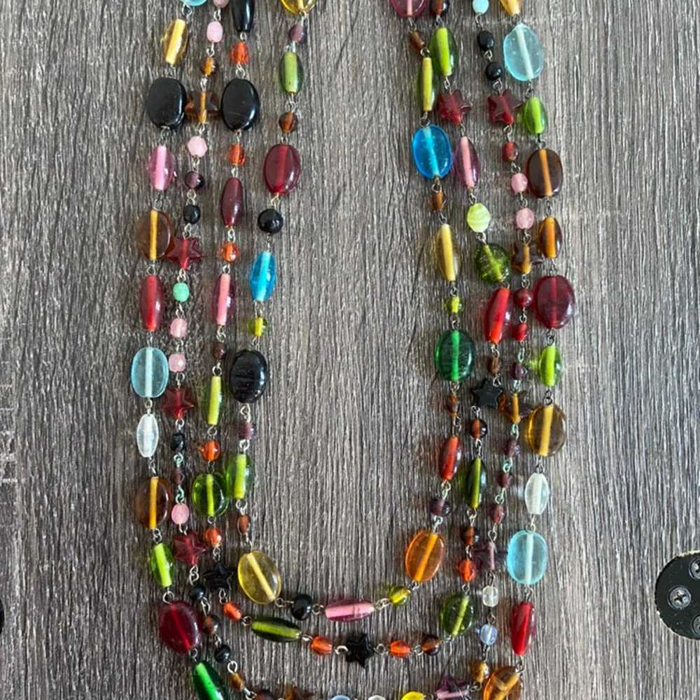 Multi Colorful Stone Beads Necklace - image 6