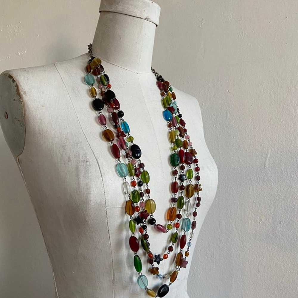 Multi Colorful Stone Beads Necklace - image 8