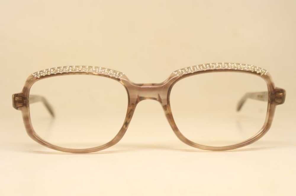 Light Brown Vintage Unused Cat Eye Glasses - image 1