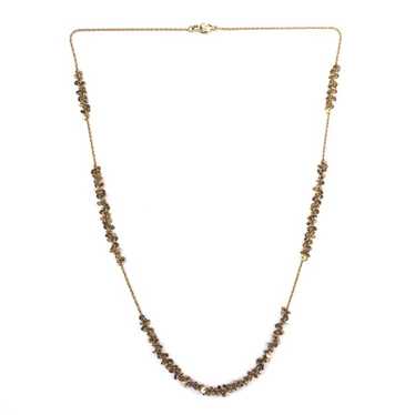 Vintage Gold Tone Cluster Necklace 32.5” - image 1