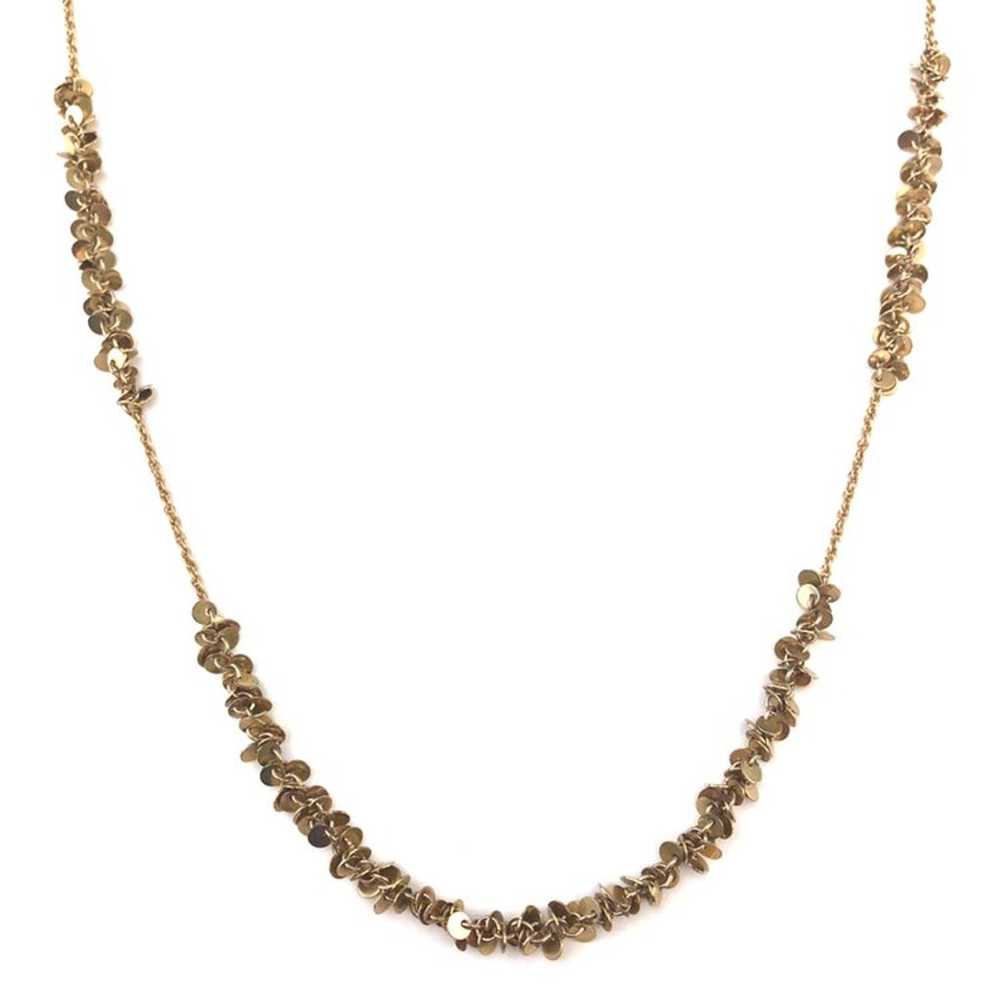 Vintage Gold Tone Cluster Necklace 32.5” - image 3