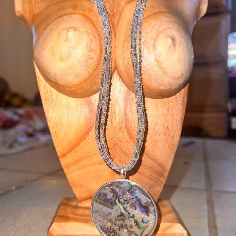 Handmade Necklace Holder wooden female torso disp… - image 6
