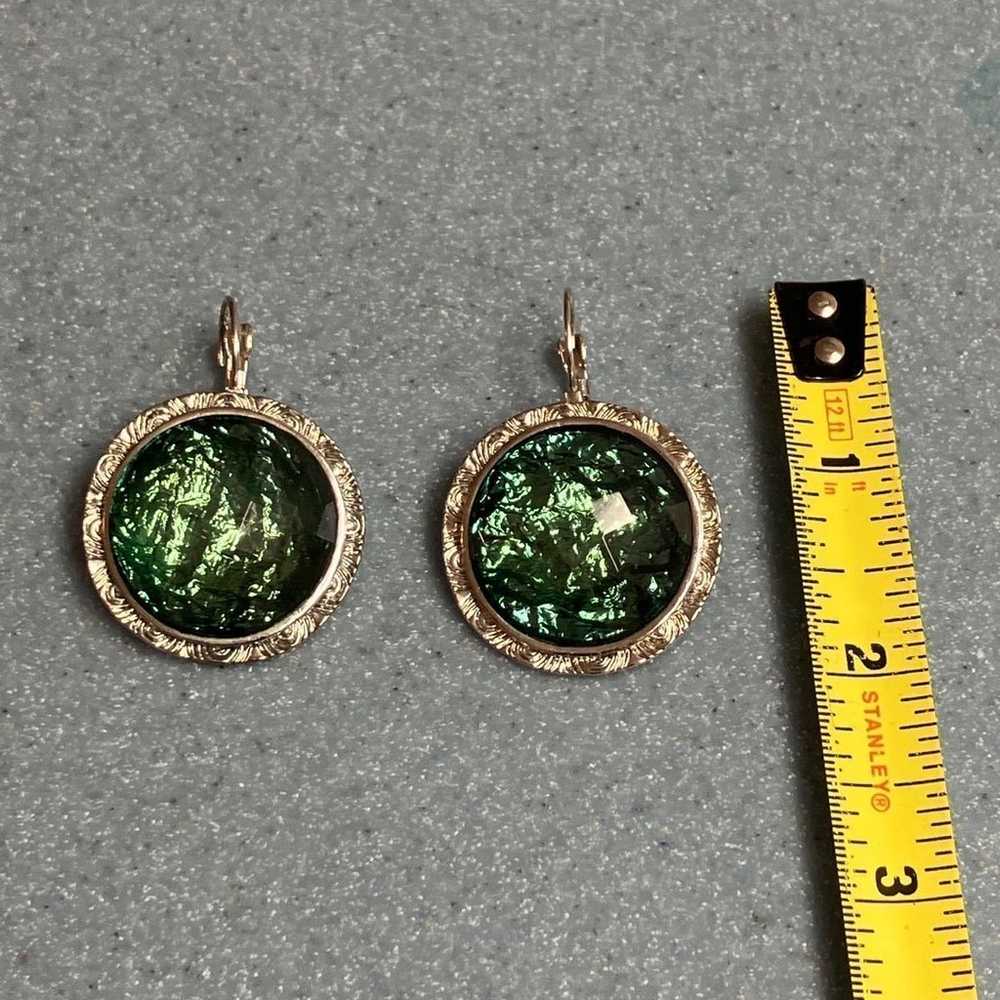 Vintage Estate 925 Sterling Silver Faceted Green … - image 10