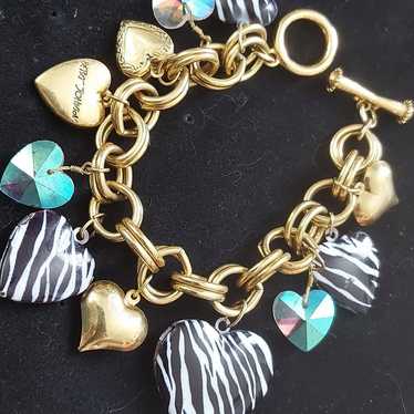 Betsey Johnson Zebra Heart Locket Bracelet

(VINT… - image 1