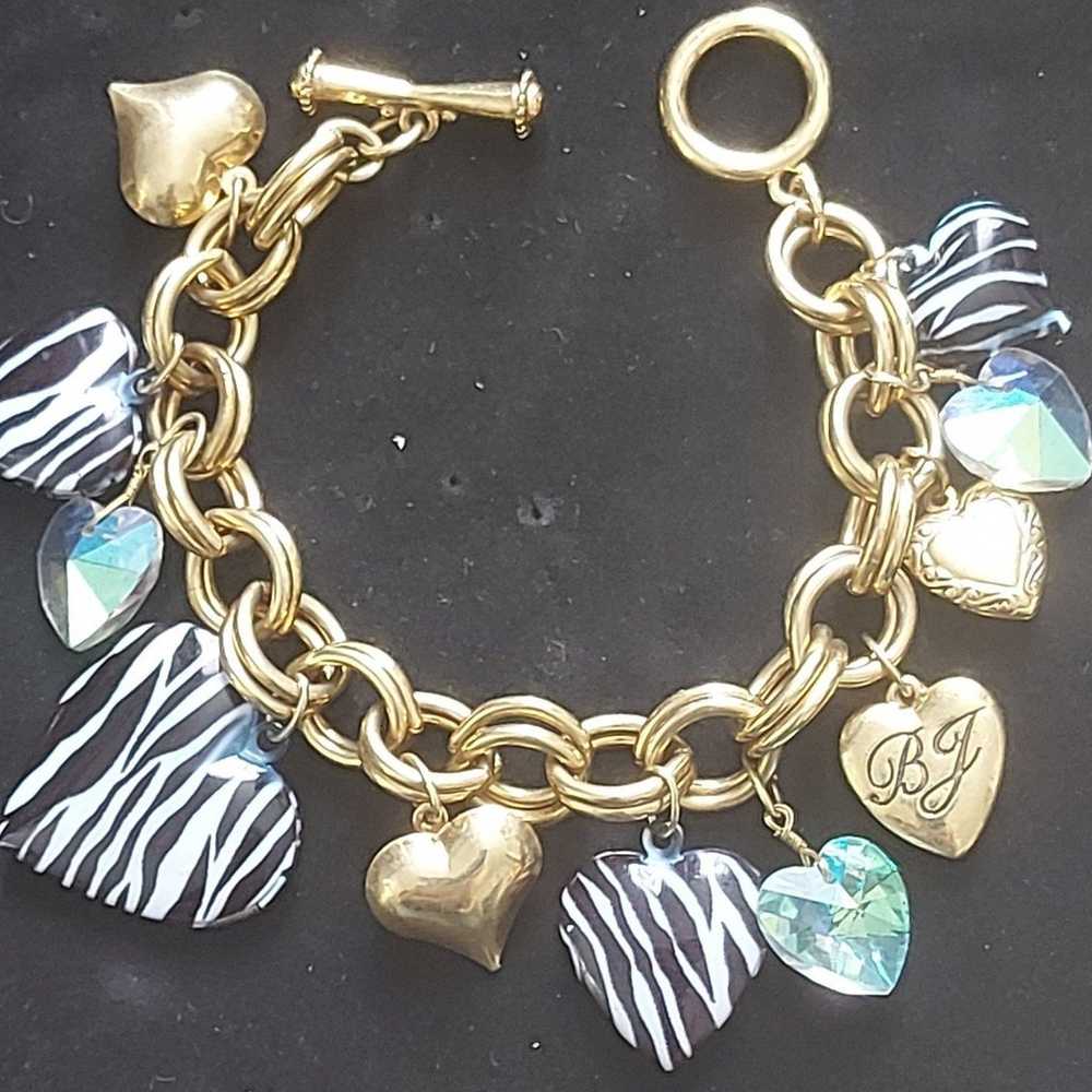 Betsey Johnson Zebra Heart Locket Bracelet

(VINT… - image 2