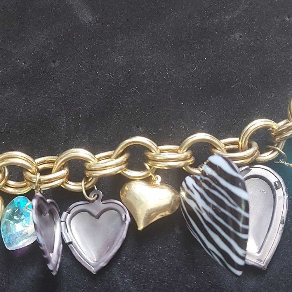 Betsey Johnson Zebra Heart Locket Bracelet

(VINT… - image 6