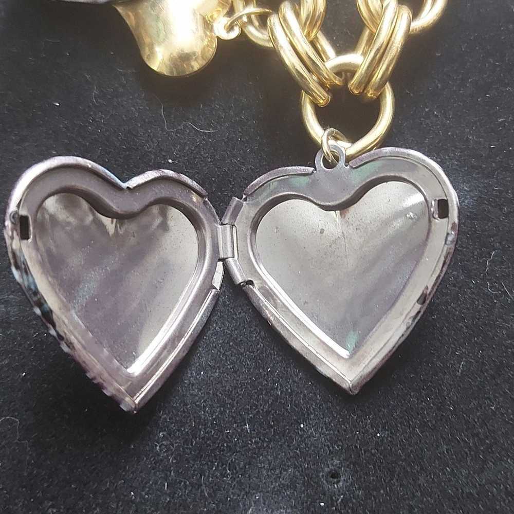 Betsey Johnson Zebra Heart Locket Bracelet

(VINT… - image 7