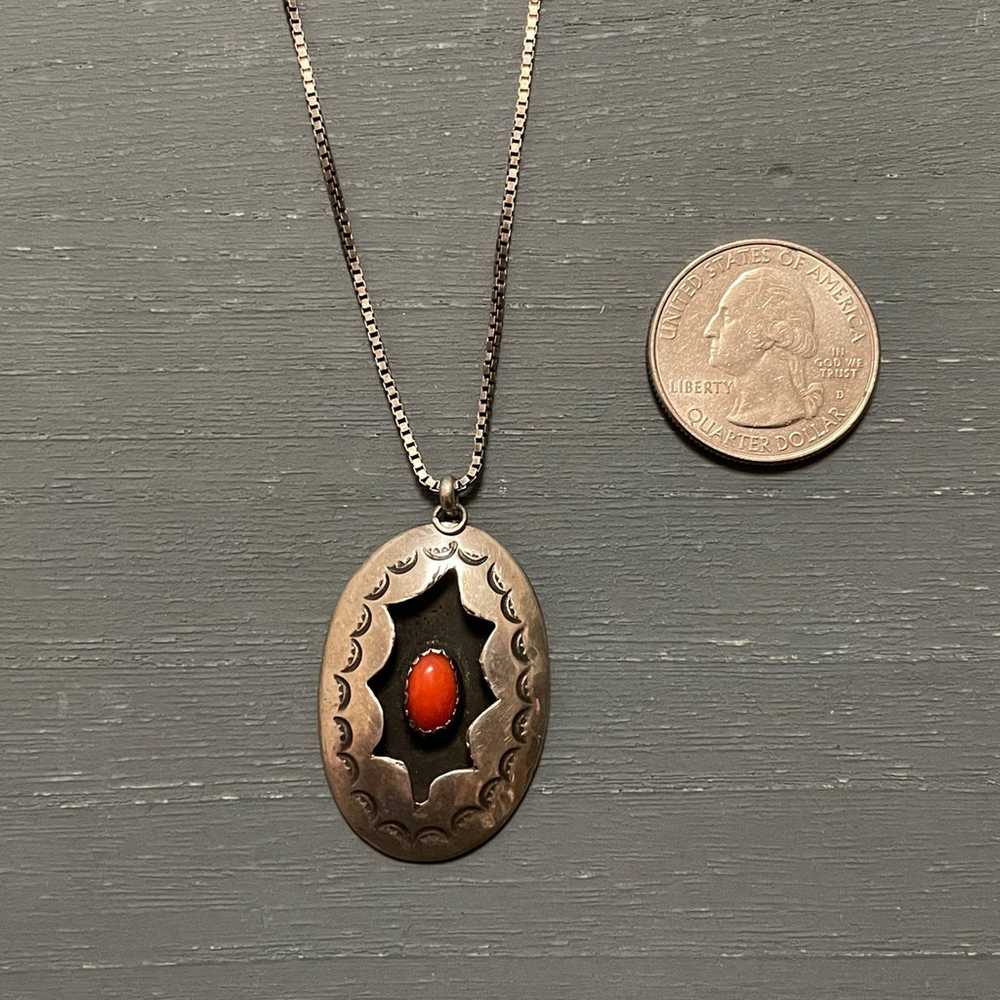 Red Stone Gemstone Necklace - image 2