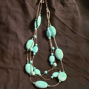 turquoise necklace (3 strand)