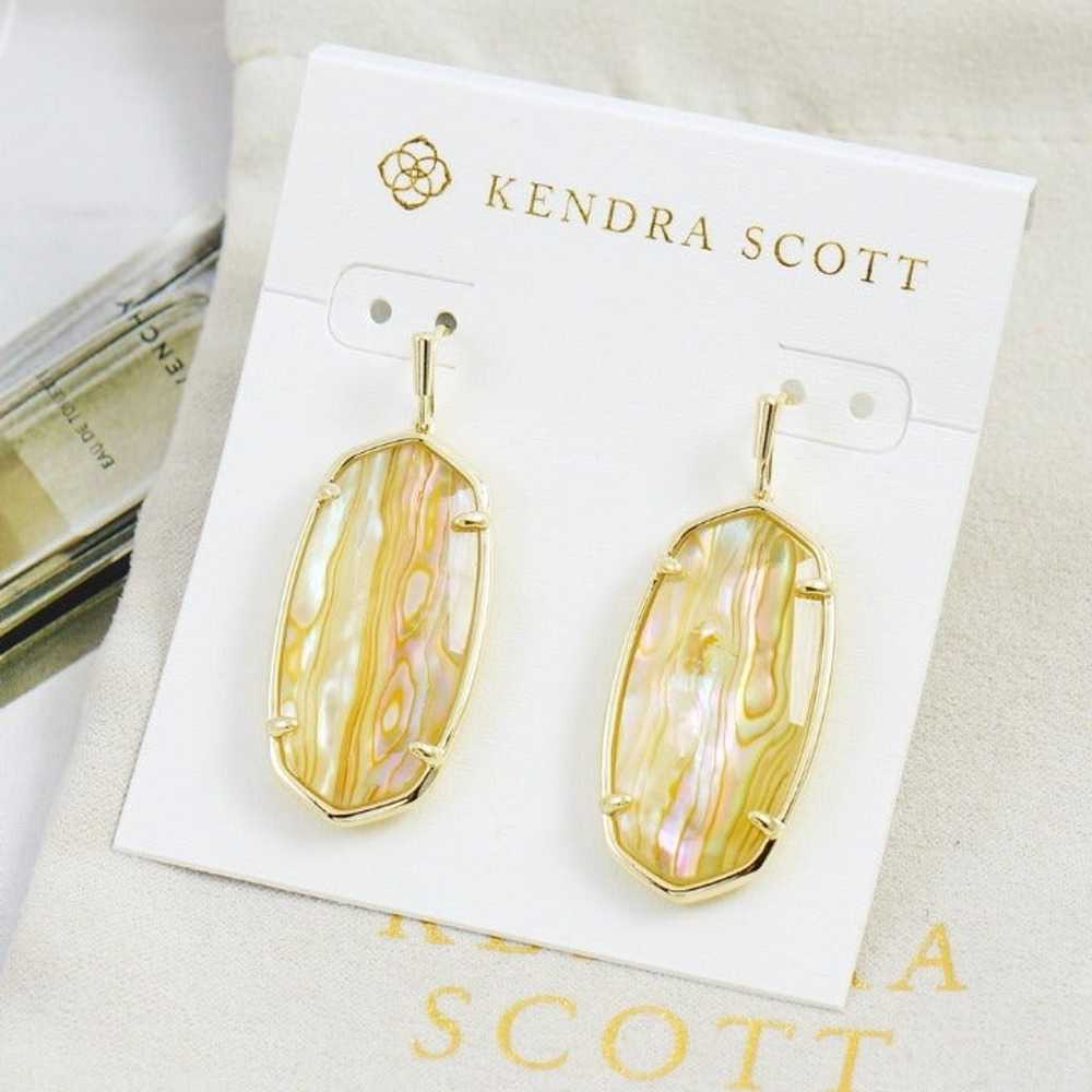 Kendra Scott Elle White Abalone Earrings - image 2