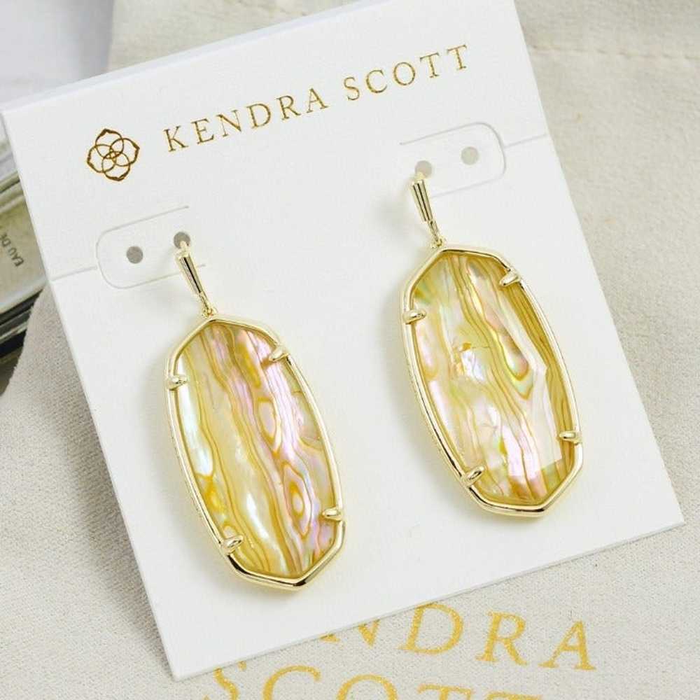 Kendra Scott Elle White Abalone Earrings - image 3