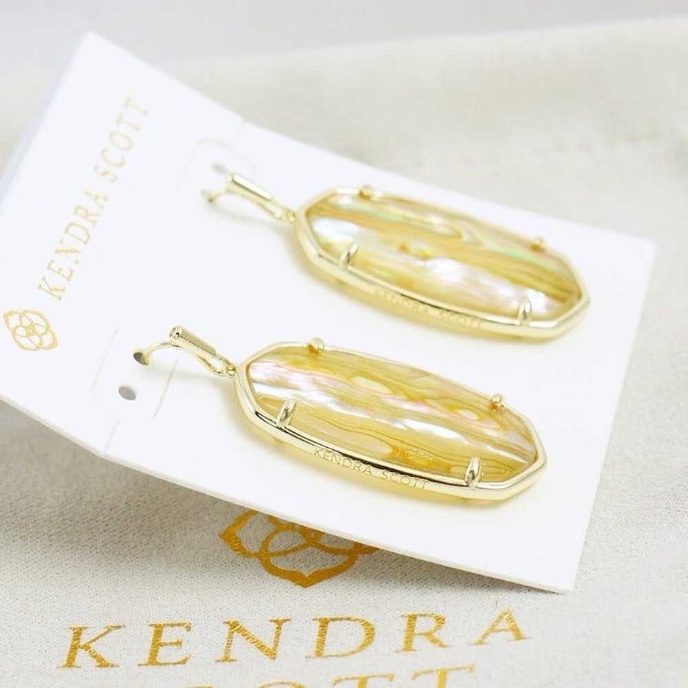 Kendra Scott Elle White Abalone Earrings - image 4