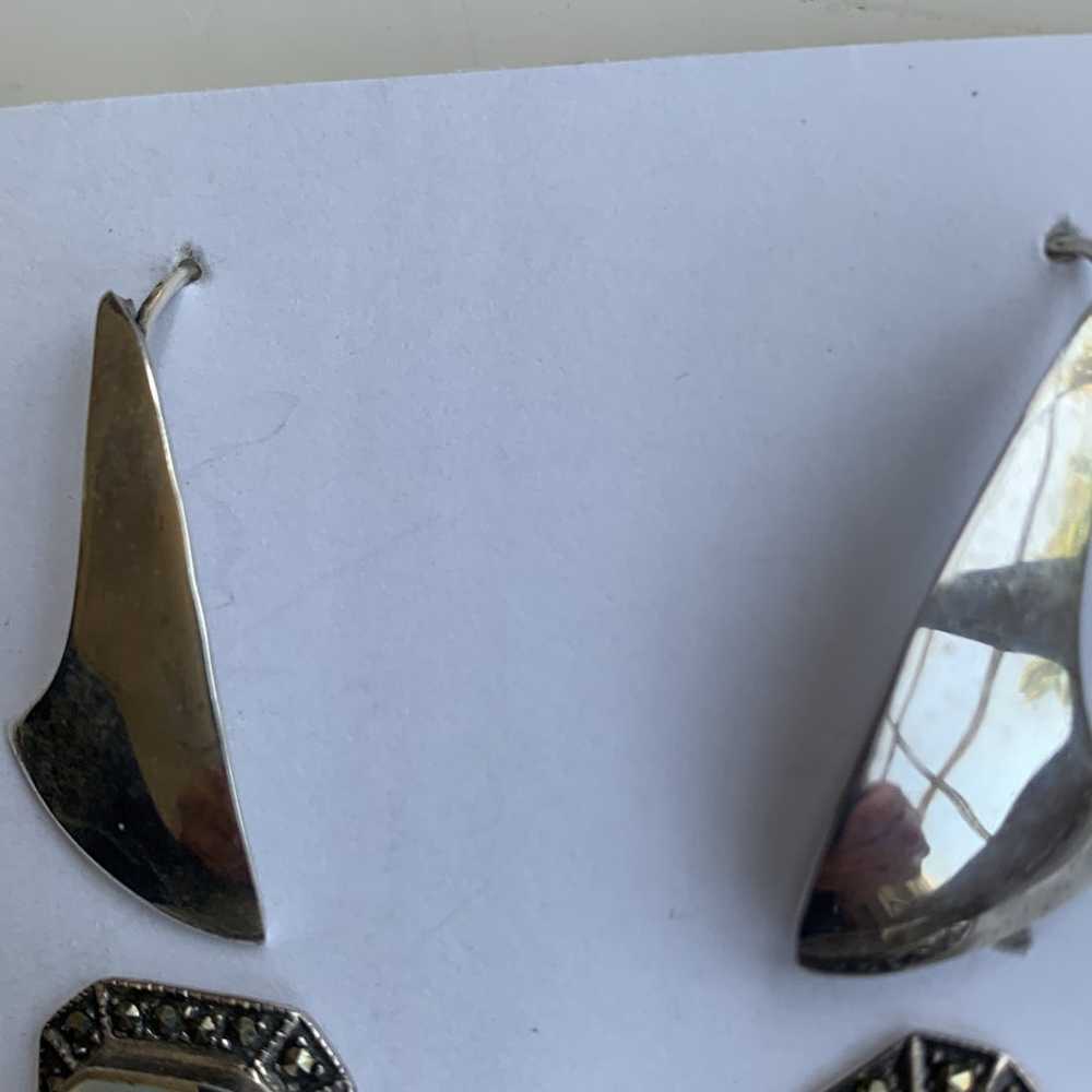 earrings Sterling Silver 925 - image 2