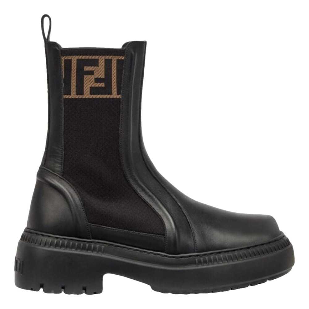 Fendi Leather biker boots - image 1