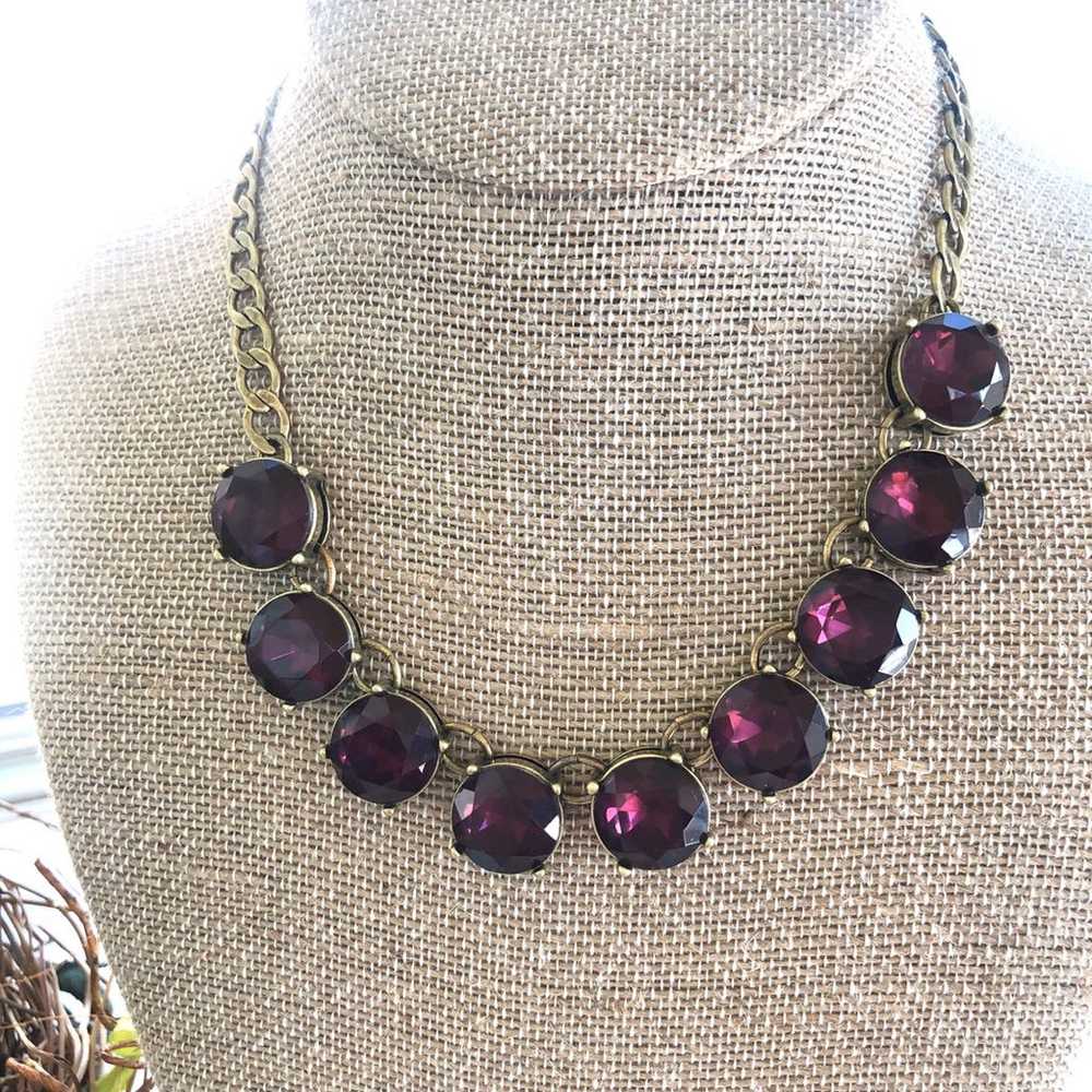 Color Code Plum Collar Necklace - image 3