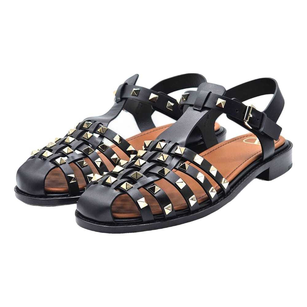 Valentino Garavani Rockstud Spike leather sandal - image 1