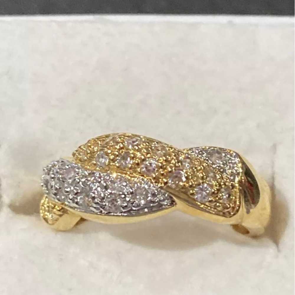 VINTAGE 14K Gold Plated Ring Size 4 - image 1