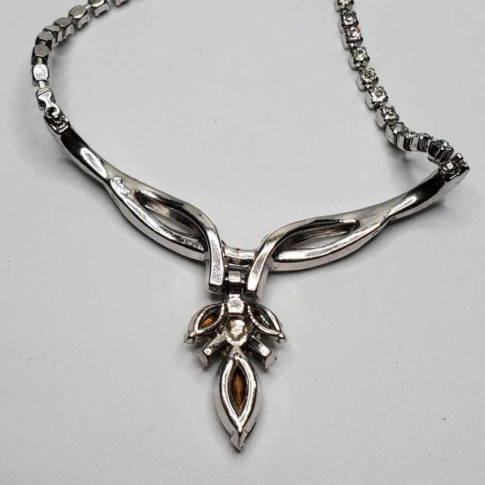 Vintage Coro Rhinestone necklace - image 8