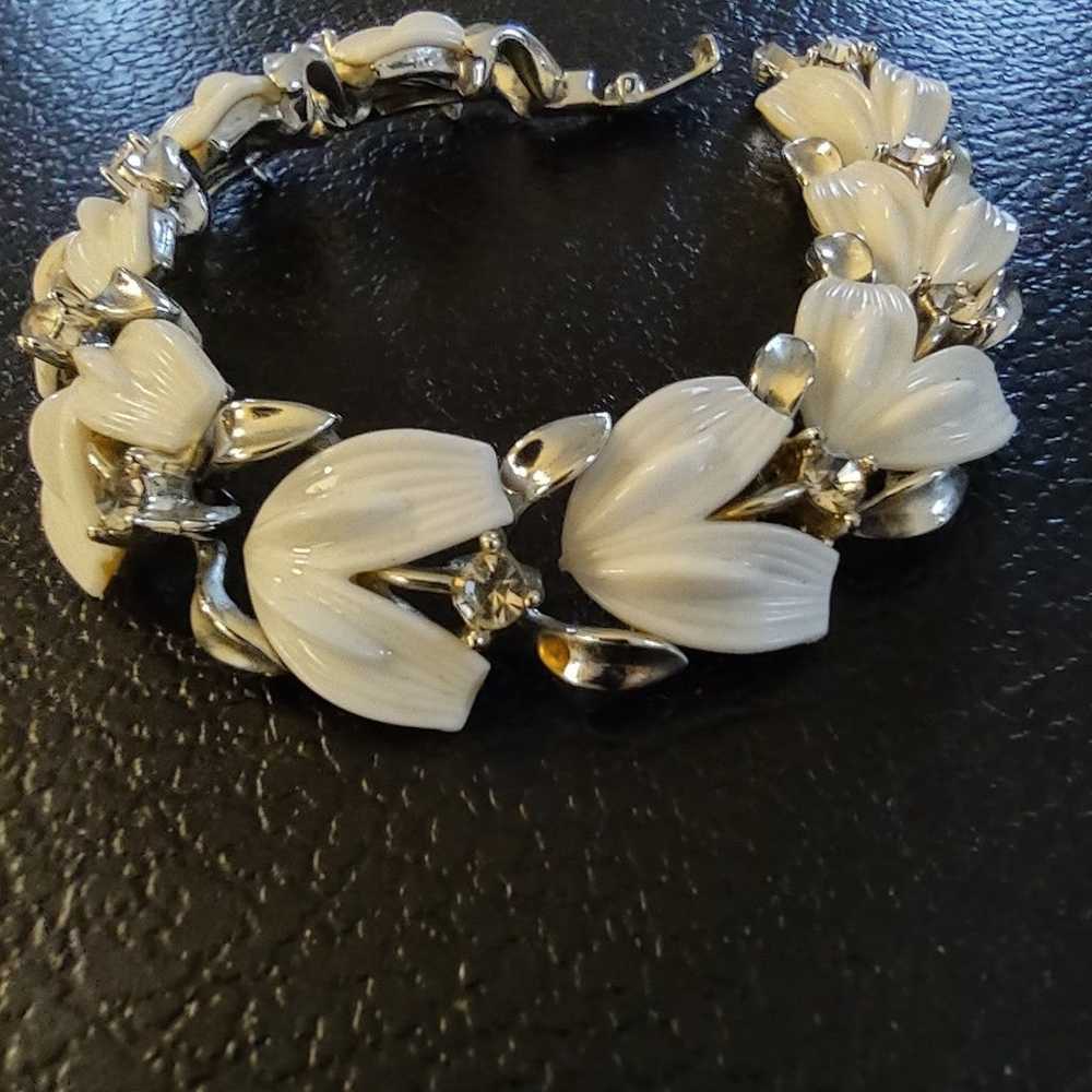 Women's Lisner Bracelet Vintage White Thermostat … - image 1