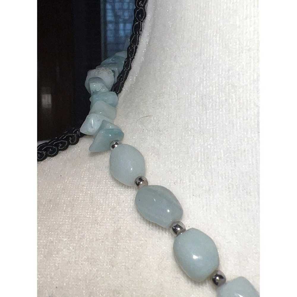 Genuine Green Aventurine Bead Necklace -- 18" - image 4