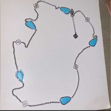 Kendra Scott vintage Kinley Long Necklace Turquois