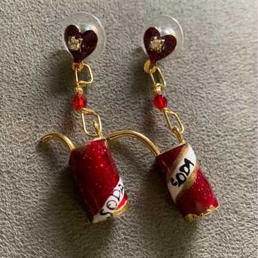 Vintage “Lunch at the Ritz” soda earrings - image 1