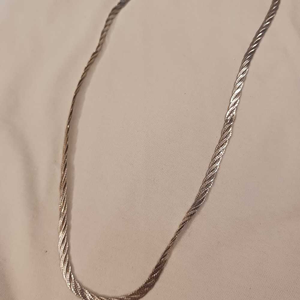 VINTAGE STERLING SILVER Necklace (STAMPED 925) - image 1