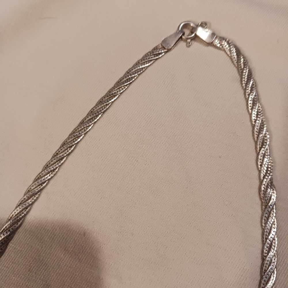 VINTAGE STERLING SILVER Necklace (STAMPED 925) - image 2