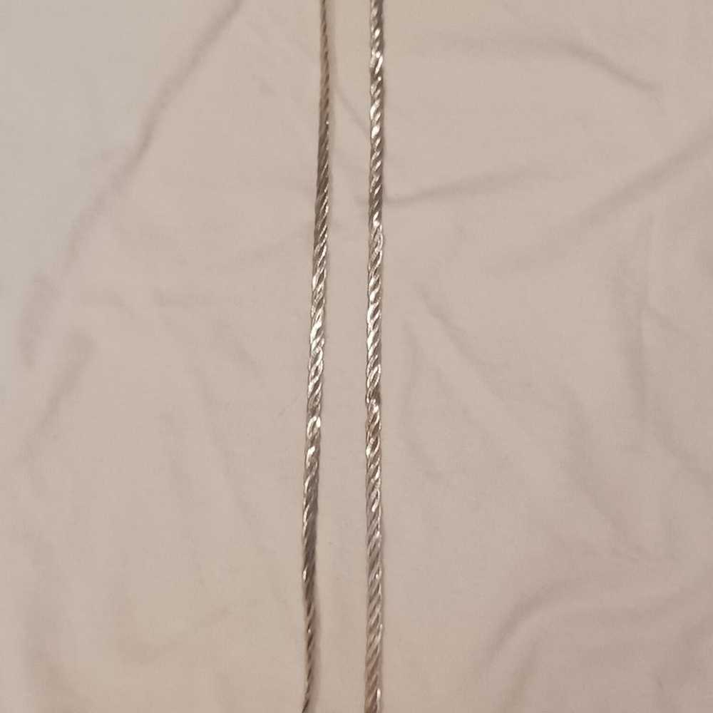 VINTAGE STERLING SILVER Necklace (STAMPED 925) - image 3