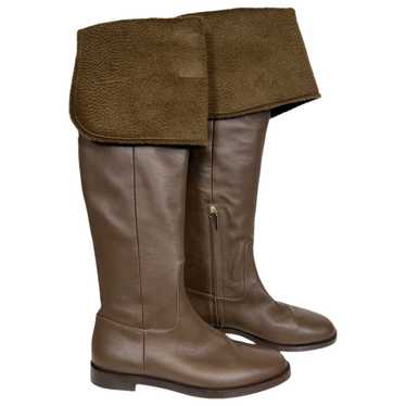 Max Mara Leather cowboy boots - image 1