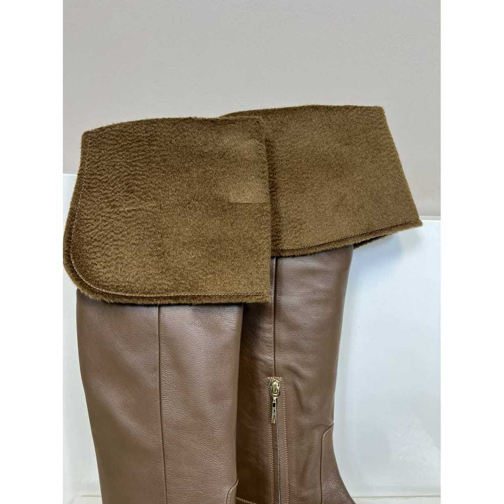 Max Mara Leather cowboy boots - image 3