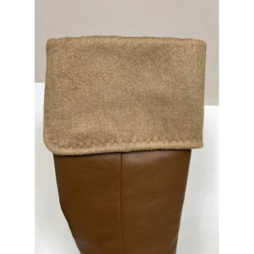 Max Mara Leather wellington boots - image 6