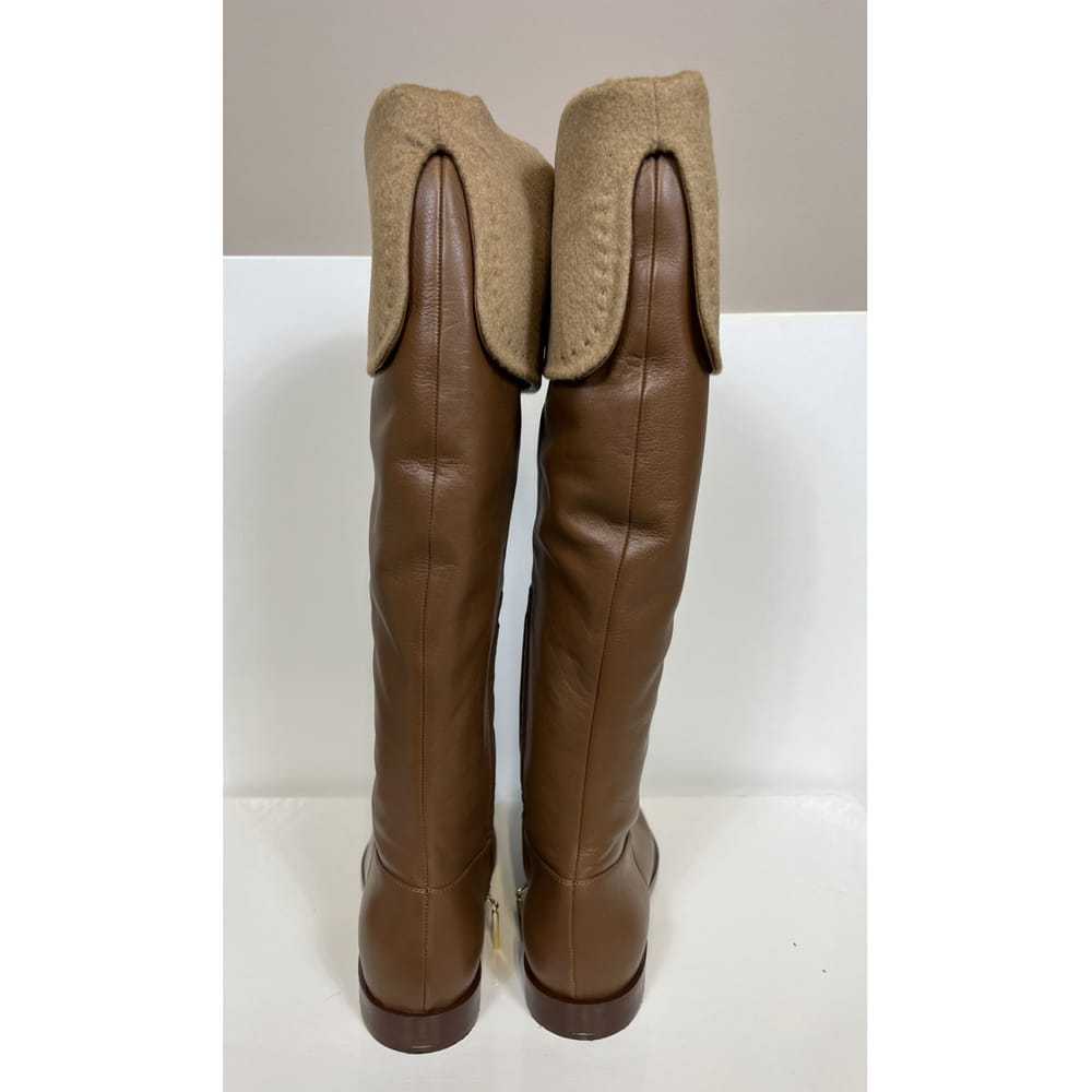 Max Mara Leather wellington boots - image 7