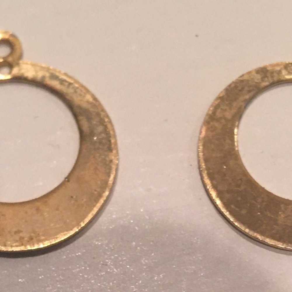 Gold Hoop Earrings With Designs - image 2