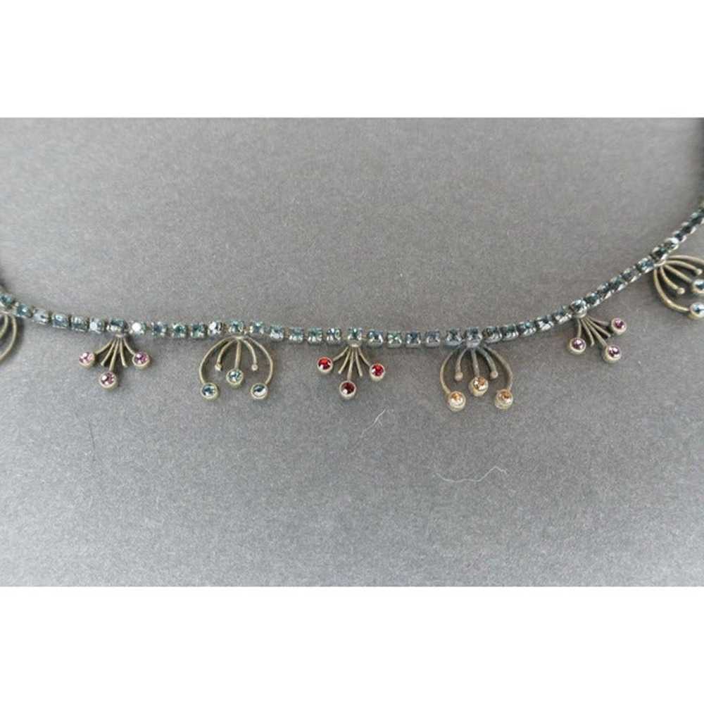 Vintage Signed Sorrelli Crystal Necklace About 17… - image 3