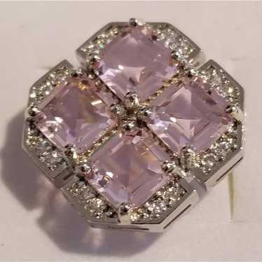 *Vintage Pink Kunzite Silver Ring