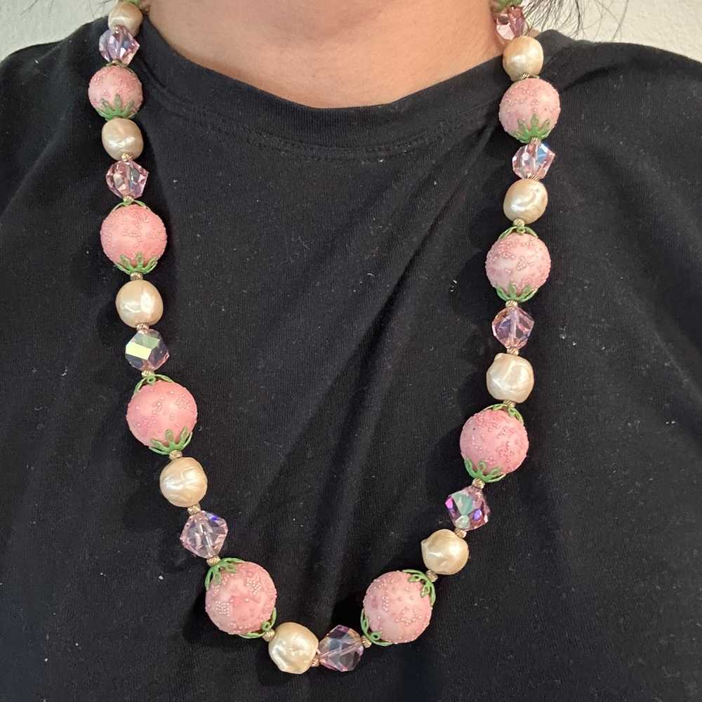 Rare vintage vendome beaded necklace and earrings… - image 5