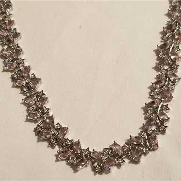 *Vintage Pink Kunzite, Silver Necklace