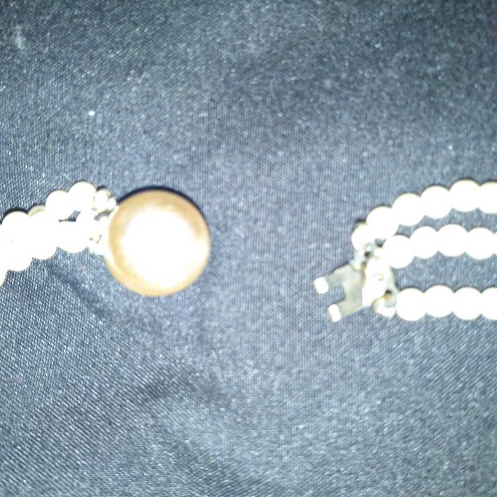 Vintage pearl choker - image 1
